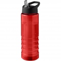 H2O Active® Eco Treble 750 ml sportflaska med piplock , Röd / Solid svart