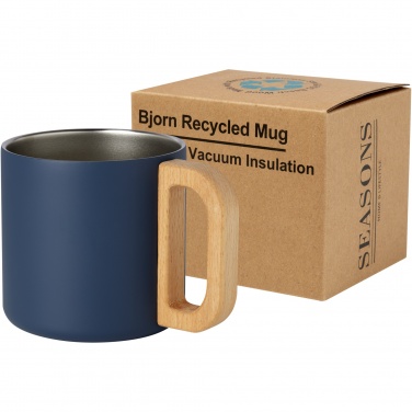 Logotrade kampanjprodukter bild: Bjorn 360 ml RCS-certifierad mugg i återvunnet rostfritt stål med kopparvakuumisolering