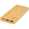 Tulda 10,000 mAh powerbank i bambu, Naturlig