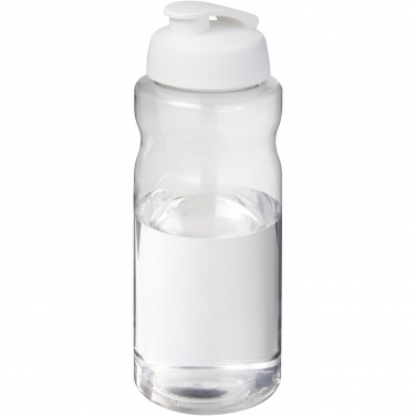 Logotrade profilreklam bild: H2O Active® Big Base 1-liters sportflaska med uppfällbart lock