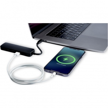 Logotrade profilreklam bild: Loop RCS multimedieadapter USB 2.0–3.0 av återvunnen plast med HDMI-port