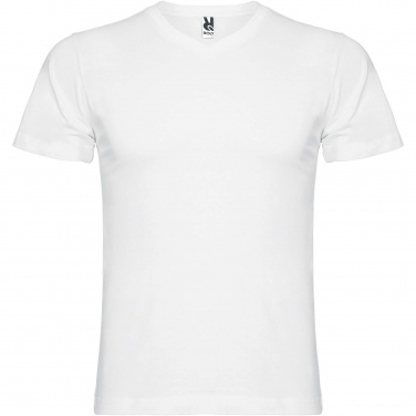 Logotrade kampanjprodukter bild: Samoyedo kortärmad v-ringad T-shirt för herr