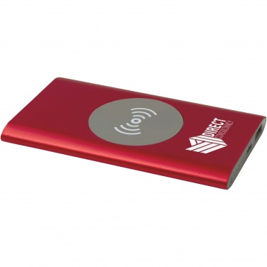 Logotrade reklamprodukter bild: Juice trådlös 4 000 mAh Type C-powerbank i återvunnen aluminium 