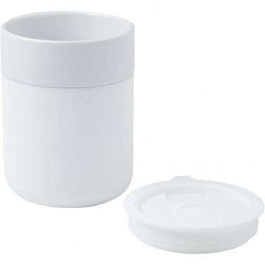 Logotrade presentreklam bild: Java keramisk termos med silikonfolie och plastlock, 330 ml