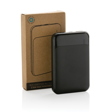 Logotrade presentreklam bild: 5.000 mAh powerbank i RCS återvunnen plast