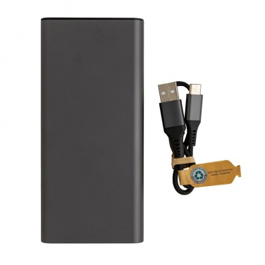 Logotrade presentreklam bild: Terra 20W/20.000 mAh powerbank, RCS återvunna material