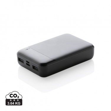 Logotrade reklamprodukter bild: 10.000 mAh powerbank i återvunnen plast, RCS standard