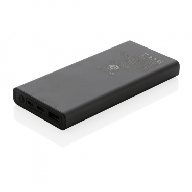 Logotrade presentreklam bild: Terra 10.000 mAh/18W powerbank RCS återvunnen aluminium