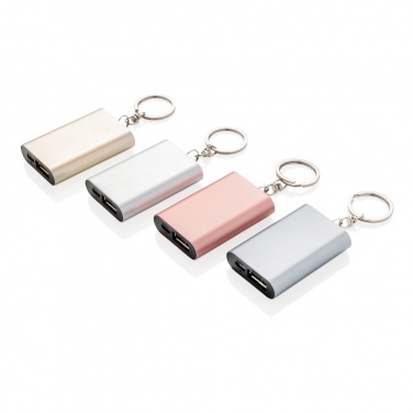 Logotrade profilprodukter bild: 1.000 mAh nyckelring powerbank