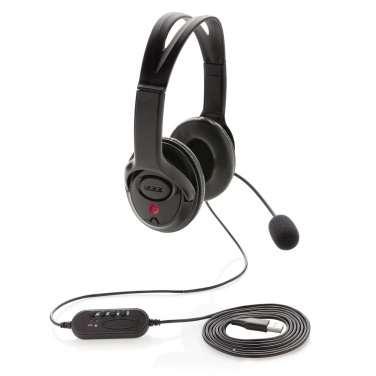 Logotrade profilreklam bild: Over-ear headset med kabel