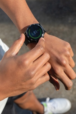 Logotrade profilprodukter bild: Rund Fit watch RCS återvunnen TPU