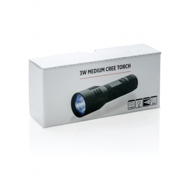 Logotrade profilprodukter bild: 3W medium CREE-ficklampa