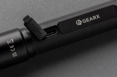 Logotrade profilprodukter bild: Gear X USB-återuppladdningsbar ficklampa RCS aluminium