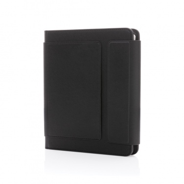 Logotrade profilprodukter bild: Swiss Peak Heritage A5 stenpapper portfolio i RCS PU