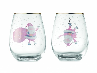 Logotrade presentreklam bild: Set med 2 julglas
