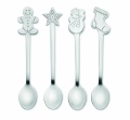 Set 4st julteskedar, Matt Silver