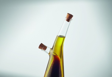 Logotrade presentreklam bild: Olje- och vinägerflaska i glas
