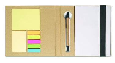 Logotrade profilprodukter bild: Block med post-its och penna
