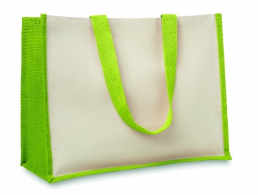 Logotrade presentreklam bild: Shoppingkasse i jute/canvas
