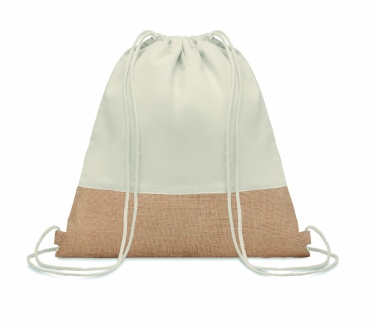 Logotrade profilprodukter bild: Twill/ bomullbag med en jutadet