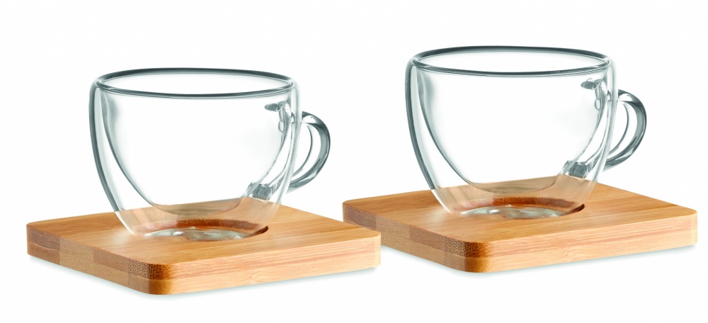 Logotrade profilprodukter bild: Espresso set i glas