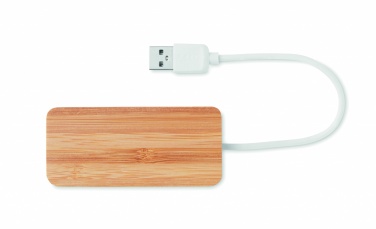 Logotrade presentreklam bild: USB hub bambu