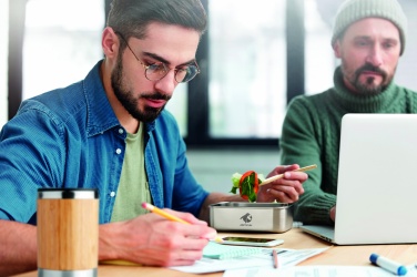 Logotrade presentreklam bild: Lunchbox i rostfritt stål