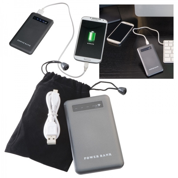 Logotrade profilprodukter bild: Powerbank KINGSVILLE