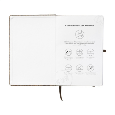 Logotrade profilprodukter bild: CoffeeGround Cork Paper Notebook A5