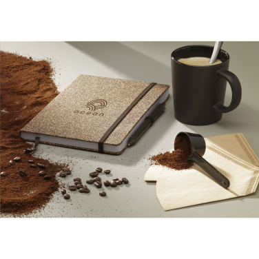 Logotrade presentreklam bild: CoffeeGround Cork Paper Notebook A5