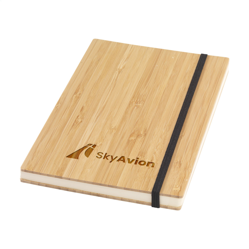 Logotrade profilprodukter bild: Bambu Journal Naken Spine Paper Notebook A5