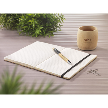 Logotrade kampanjprodukter bild: Bambu Journal Naken Spine Paper Notebook A5