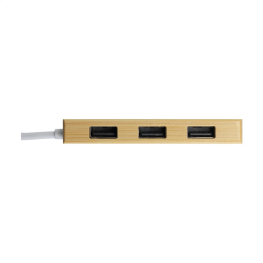 Logotrade kampanjprodukter bild: Bambu USB-hubb