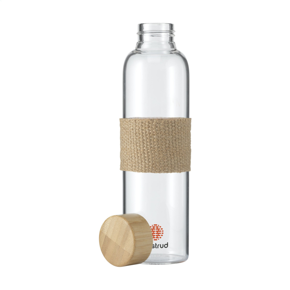 Logotrade profilprodukter bild: Senga Glass Bamboo 500 ml dricksflaska