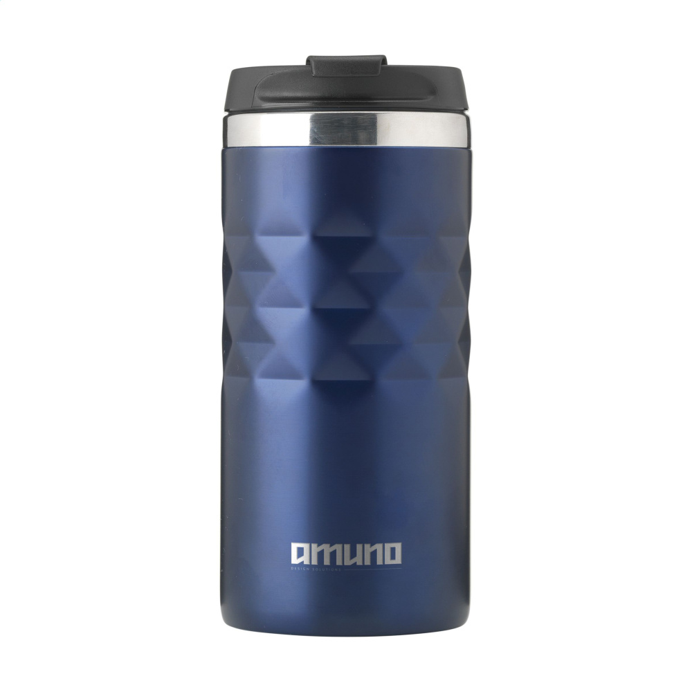 Logotrade profilprodukter bild: Geometrisk mugg RCS återvunnet stål 280 ml termokopp