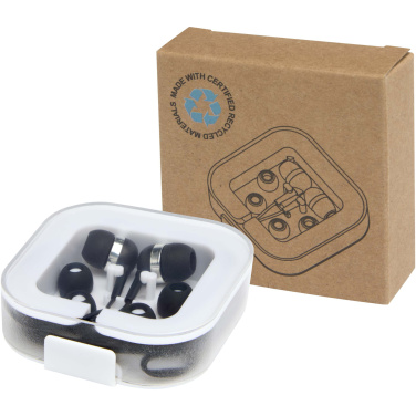 Logotrade profilreklam bild: Baekdu headset med Type C-kabel och förvaringsfodral av återvunnen plast