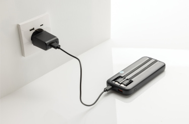 Logotrade reklamprodukter bild: Turbopack RCS plast powerbank 10.000 integrerade kablar