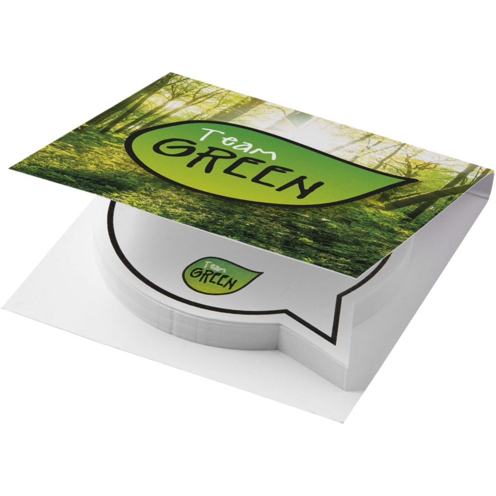Logotrade profilprodukter bild: Sticky-Mate® pratbubbleformade klisterlappar mjukt omslag