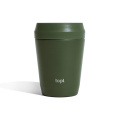 Topl To Go-glas i återvunnet stål Patenterat 360-lock 235 ml, grön