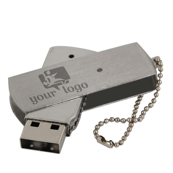 Logotrade kampanjprodukter bild: Metall-USB-minne