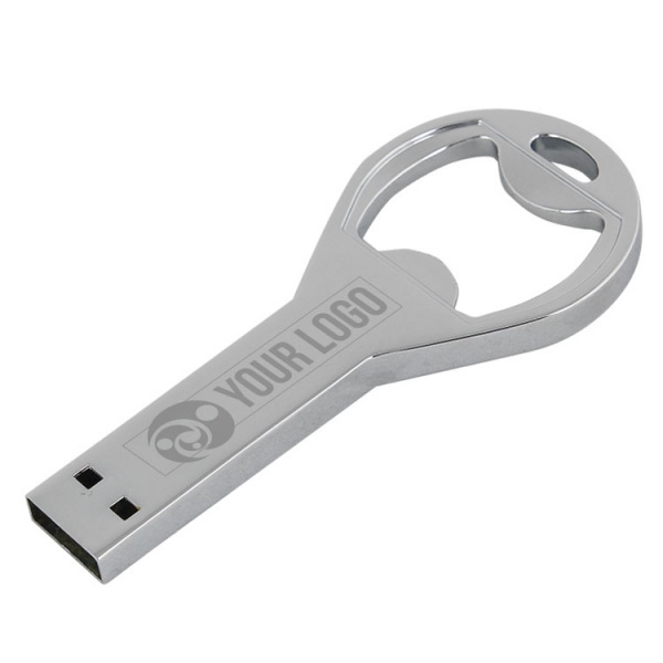Logotrade kampanjprodukter bild: Metall-USB-minne
