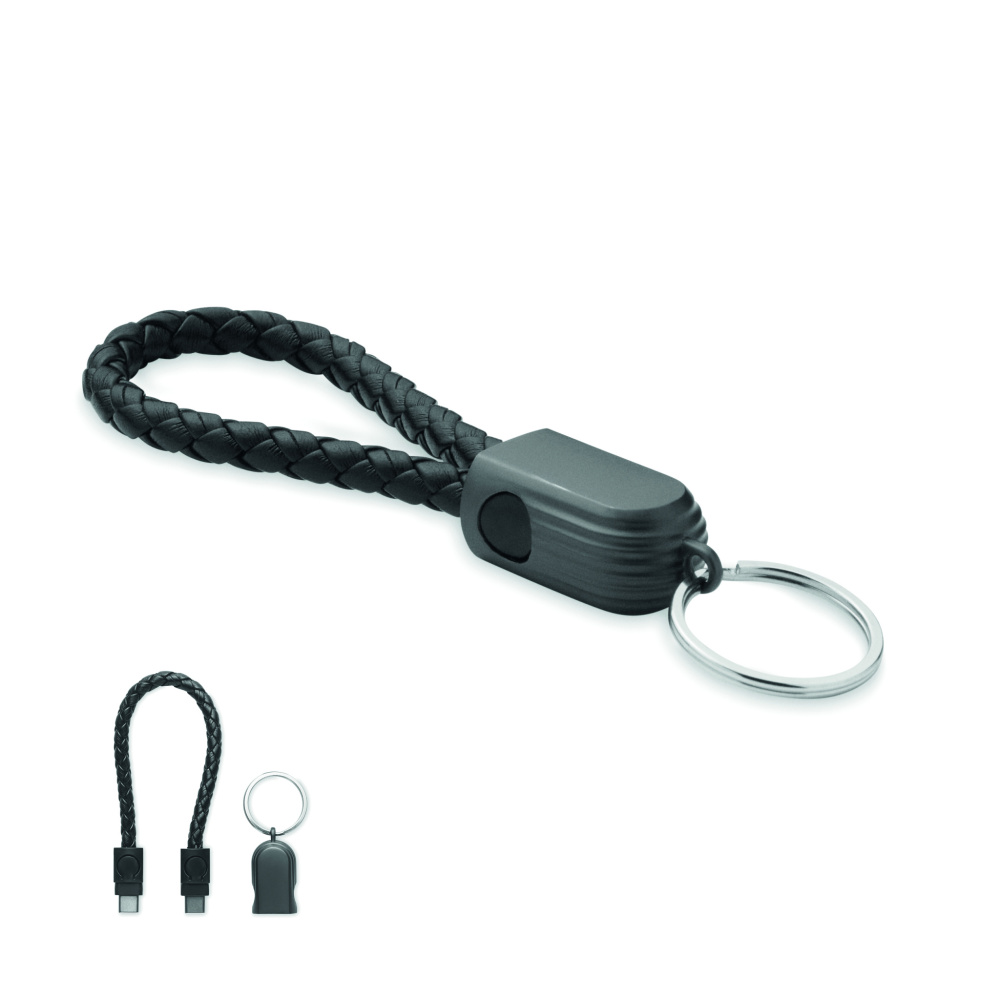 Logotrade presentreklam bild: Nyckelring kabel typ C