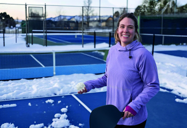 Logotrade reklamprodukter bild: Set med pickleballpaddel