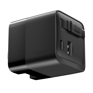 Logotrade profilreklam bild: Urban Vitamin Mendocino 65W GaN-laddare med utdragbar kabel