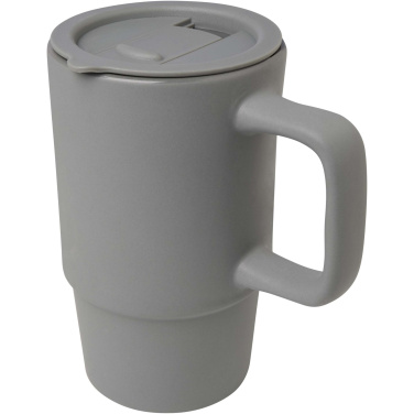 Logotrade profilprodukter bild: Carter 450 ml keramisk mugg med plastlock