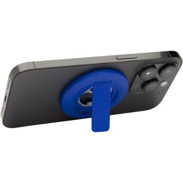 Logotrade profilprodukter bild: Ain magnetiskt telefonställ av återvunnen plast med flasköppnare 