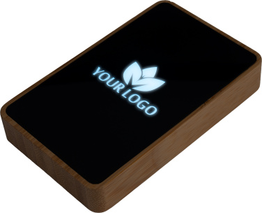Logotrade kampanjprodukter bild: Powerbank 5000 mAh med upplyst logotyp