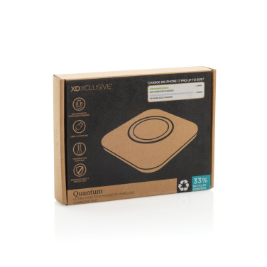 Logotrade profilprodukter bild: Quantom ultrasnabb 25 W magnetisk trådlös laddningsplatta