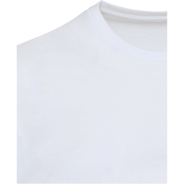 Logotrade kampanjprodukter bild: Azurite 160 g/m² kortärmad unisex-T-shirt av ekologiskt OCS-material
