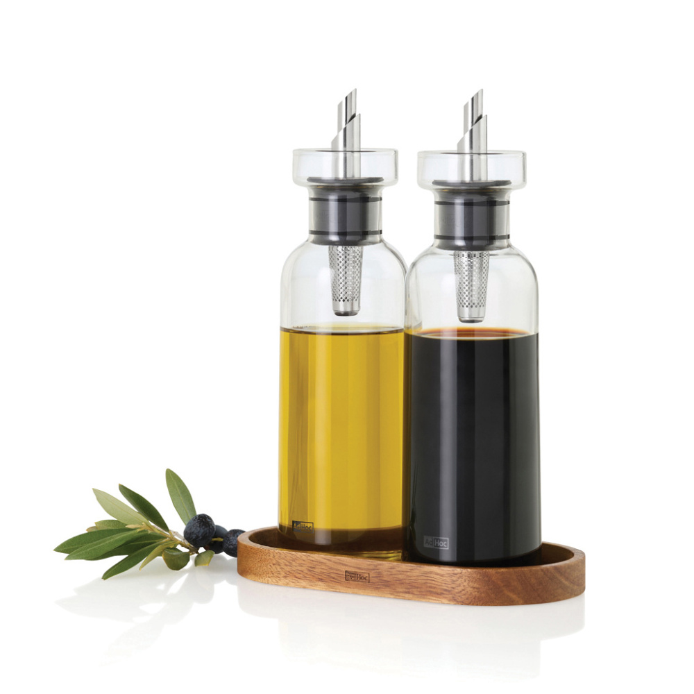 Logotrade profilprodukter bild: AdHoc Menage AromaPour olje- och vinägerset 300 ml